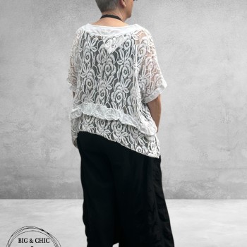 Moonshine Shirt/Overgooier Kant Wit