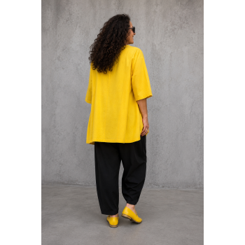 Moonshine Shirt  A-Lijn Geel
