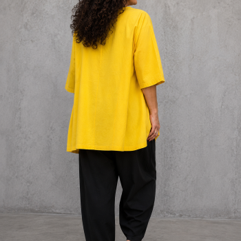 Moonshine Shirt  A-Lijn Geel