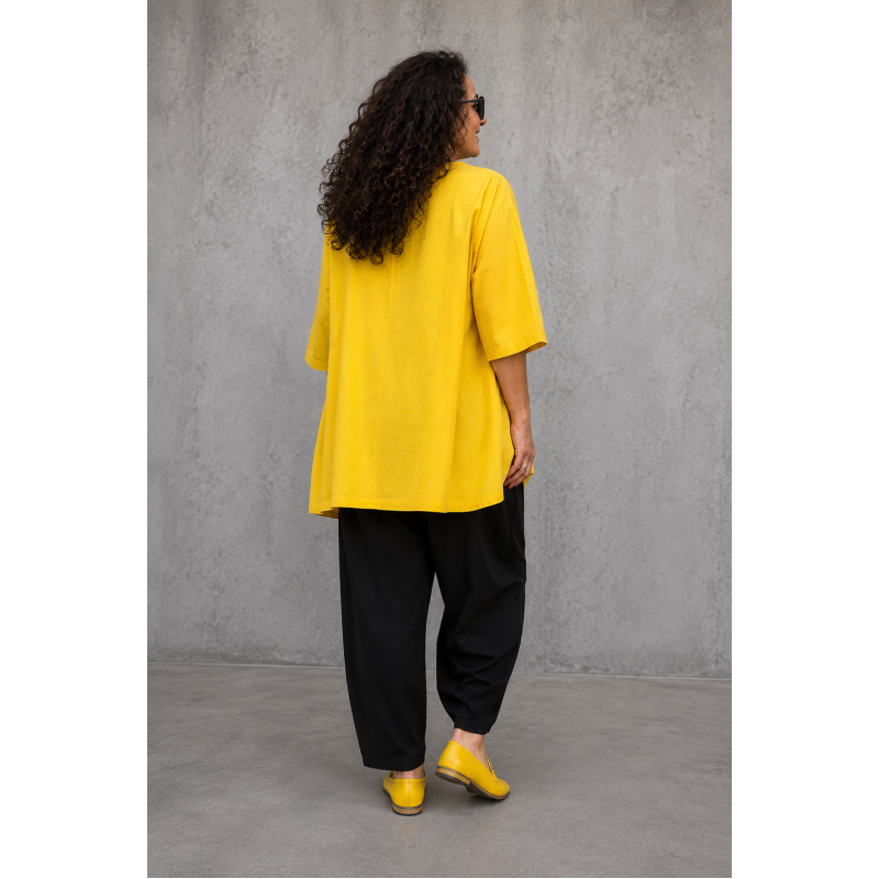 Moonshine Shirt  A-Lijn Geel