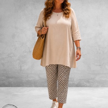 Moonshine Shirt Katoen Beige