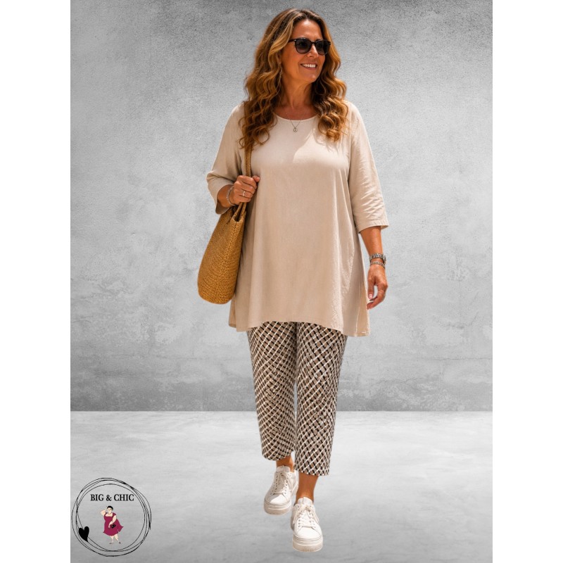 Moonshine Shirt Katoen Beige
