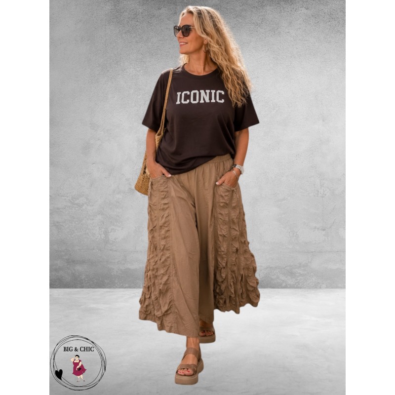 Moonshine Broek Wijd Smock Bruin