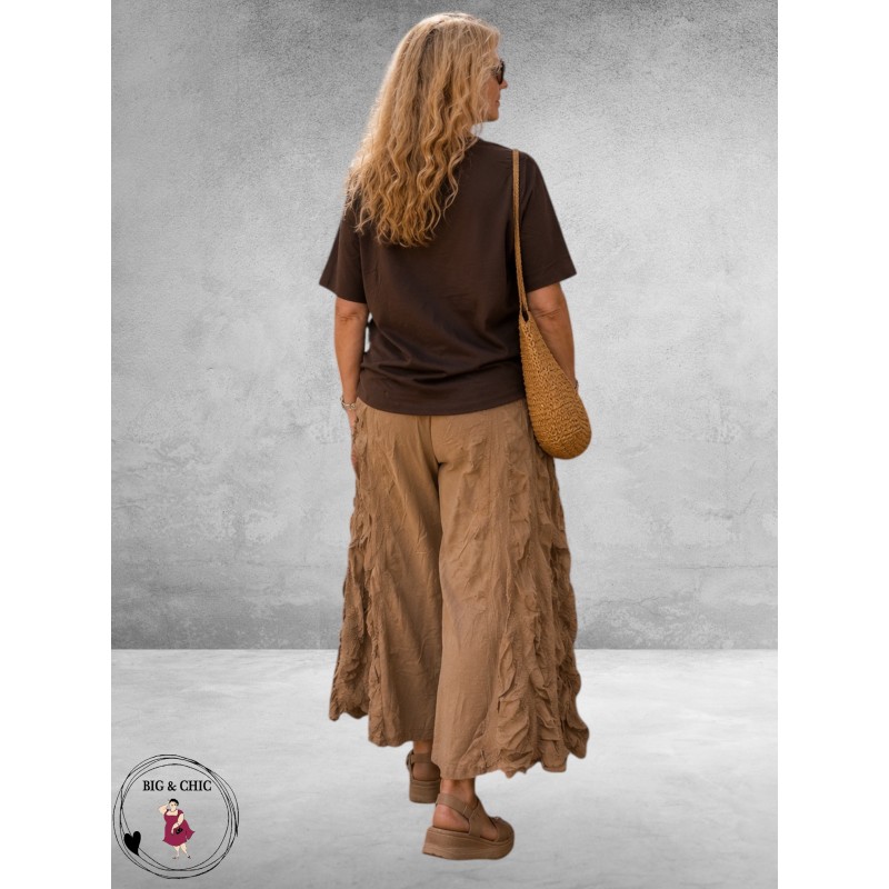 Moonshine Broek Wijd Smock Bruin