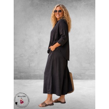 Moonshine Broek 7/8 Bruin Linnen
