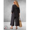 Moonshine Jasje/Blouse Bruin Linnen 