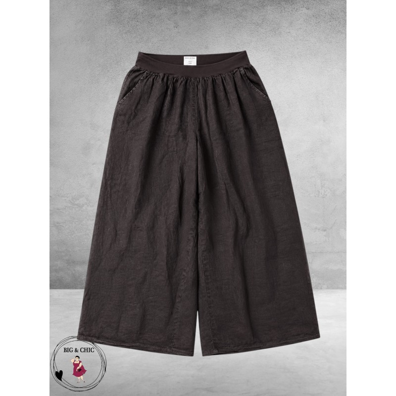 Moonshine Broek 7/8 Bruin Linnen