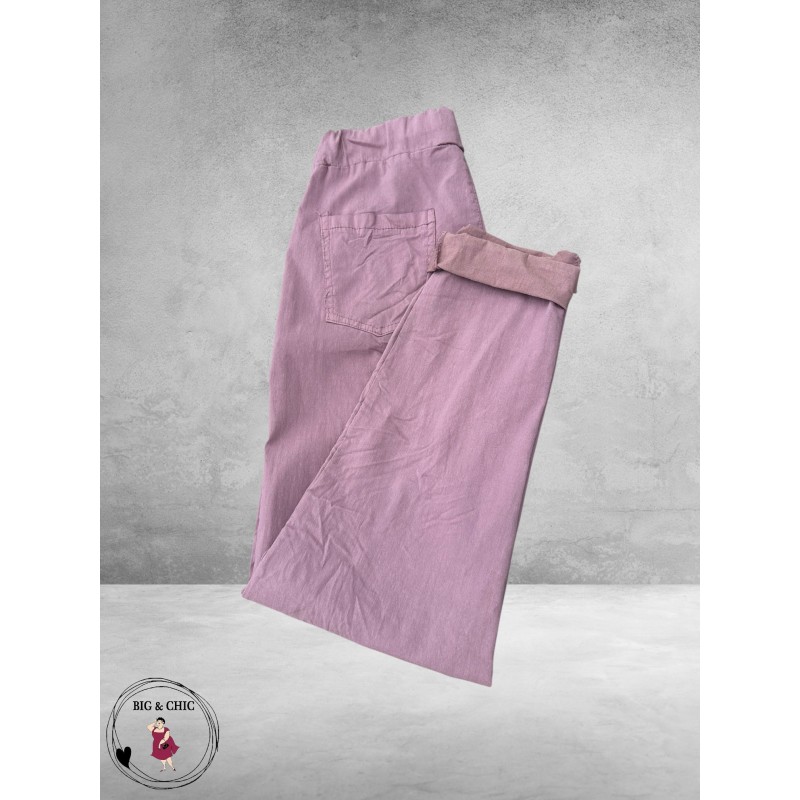 New Collection Broek Slim Stretch Oudroze