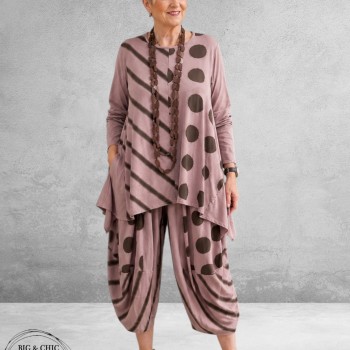 Moonshine Tuniek Oudroze/Bruin