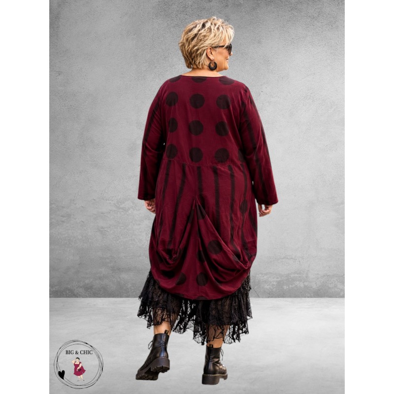 Moonshine Jurk Ballon Baby Rip Bordeaux 