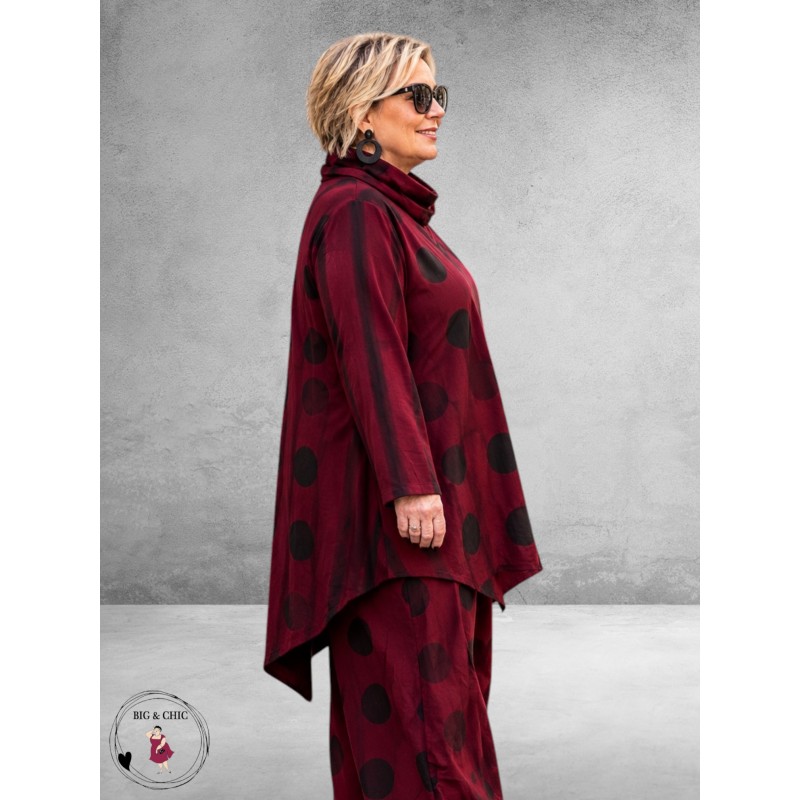 Moonshine Tuniek Asymetrisch Bordeaux