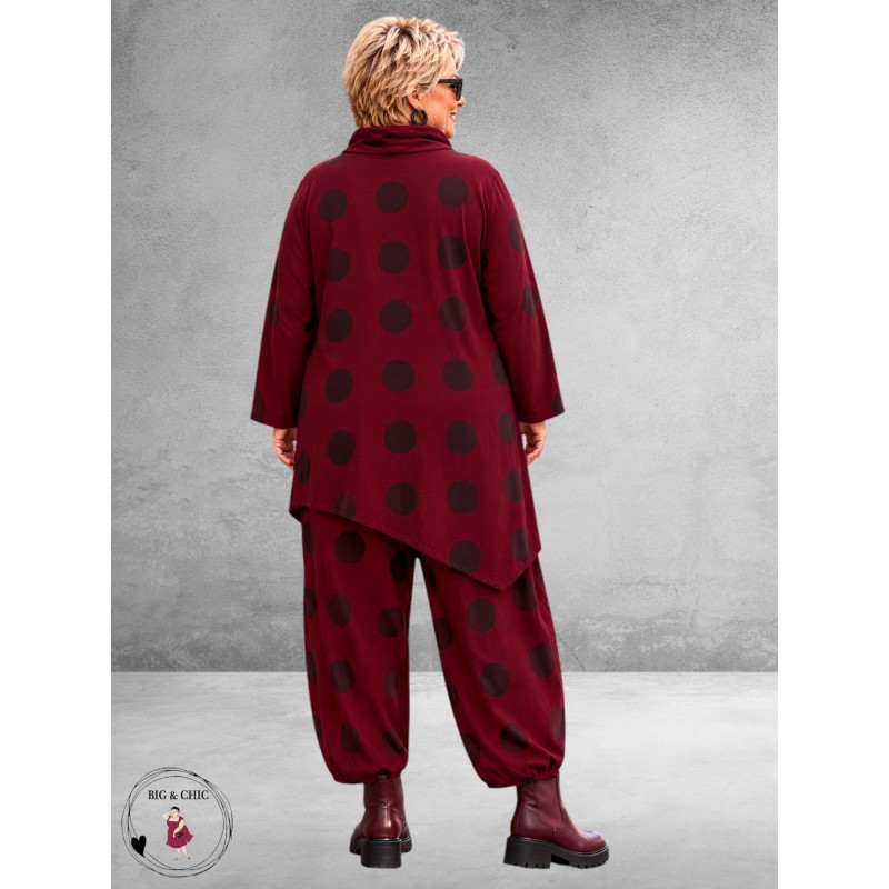 Moonshine Tuniek Asymetrisch Bordeaux