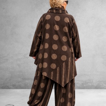 Moonshine Tuniek Asymetrisch Bruin
