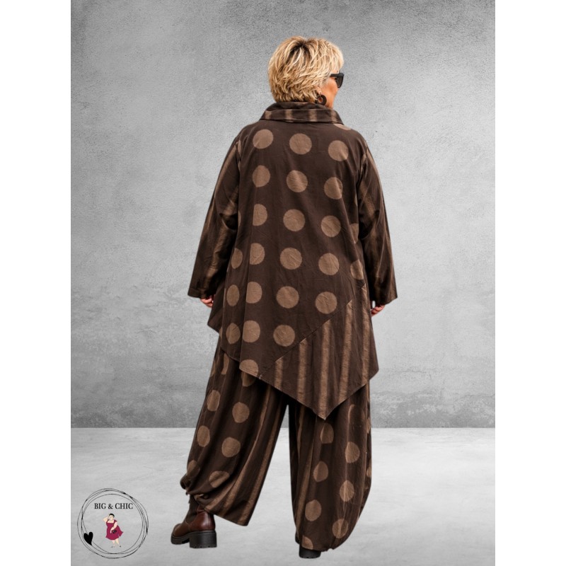 Moonshine Tuniek Asymetrisch Bruin