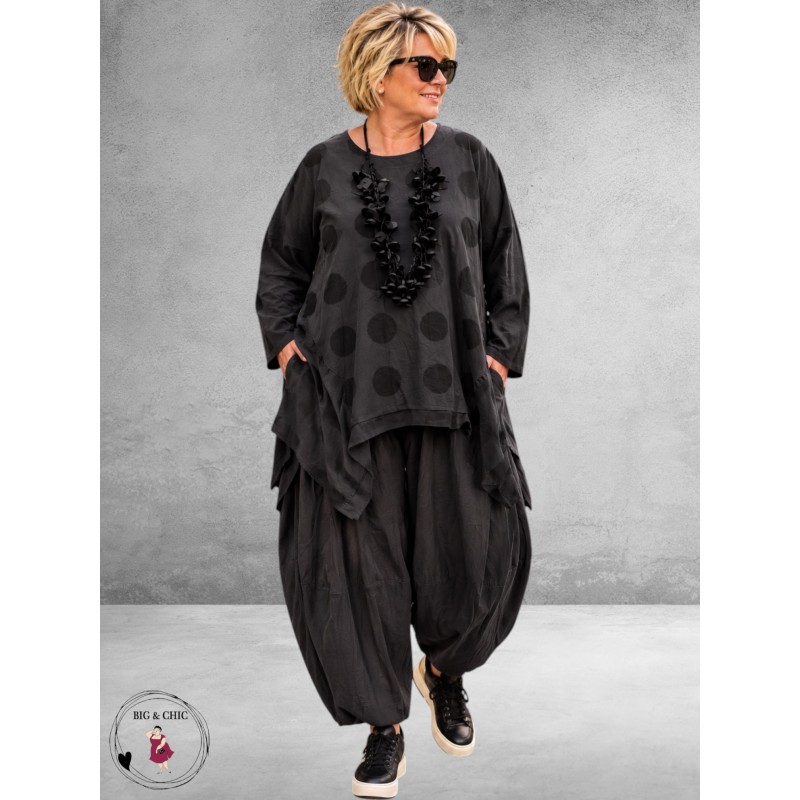 Moonshine Ballonbroek Baby Rib Grijs