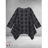 Moonshine Tuniek Dots/Strepen Grijs Babyrib