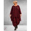 Moonshine Tuniek Dots/Strepen Bordeaux Babyrib