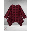 Moonshine Tuniek Dots/Strepen Bordeaux Babyrib
