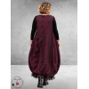 Moonshine Ballonjurk Bordeaux/Zwart Katoen