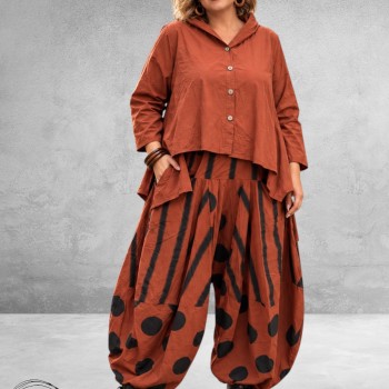 Moonshine Blouse/Jasje Roest Katoen