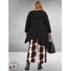 Moonshine Trui Asymmetrisch High-Low Zwart