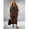 Naveed Shirt A-lijn Beige/Zwart 