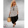 Naveed Shirt Zwart/Wits Dots 