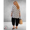 Naveed Shirt Zwart/Wits Dots 