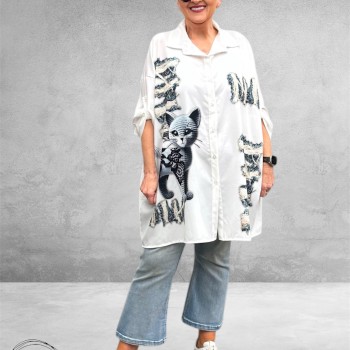 New Style Blouse Long Cat