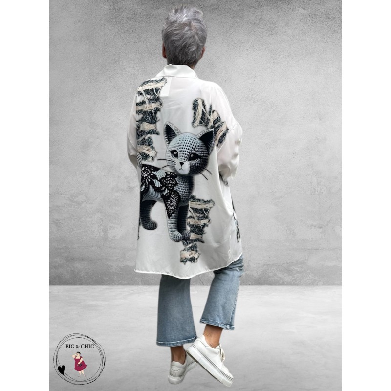 New Style Blouse Long Cat