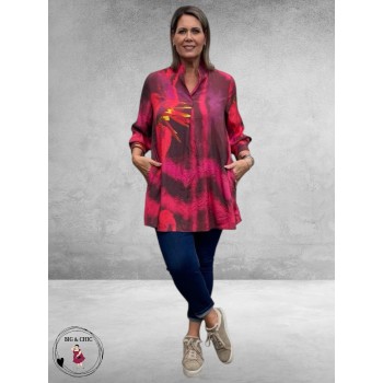 NOEN Tuniek/Blouse Rood Mix