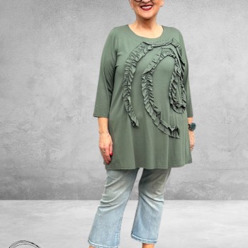 NOEN Tuniek Applicatie Loden Green