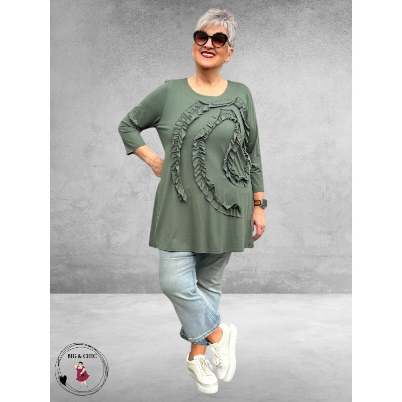 NOEN Tuniek Applicatie Loden Green