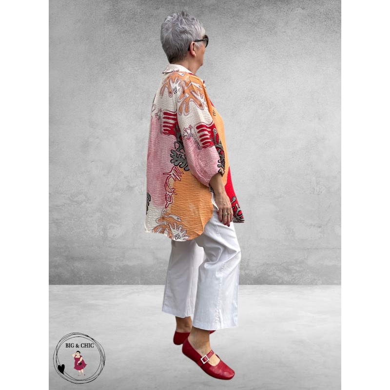 NOEN Blouse-Shirt Scarlet Red Multi