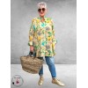 Noen Blouse  A-lijn Citroenen/Vogel Print