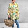 Noen Blouse  A-lijn Citroenen/Vogel Print