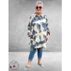 NOEN Blouse-Tuniek Bladmotief Blauw