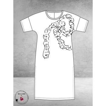 Noen Jurk Maxi Ruffle Olive Green