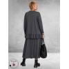 NOEN Shirt Minimalistisch  Jersey Grijs