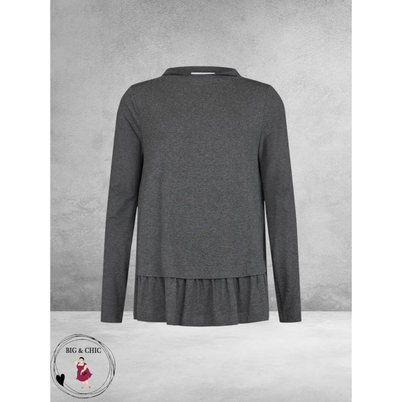 NOEN Shirt Minimalistisch  Jersey Grijs