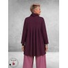 NOEN Tuniek Plooien Plum
