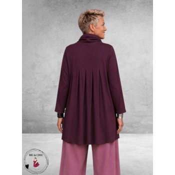 NOEN Tuniek Plooien Plum