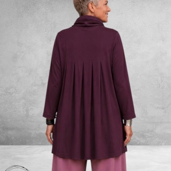 NOEN Tuniek Plooien Plum