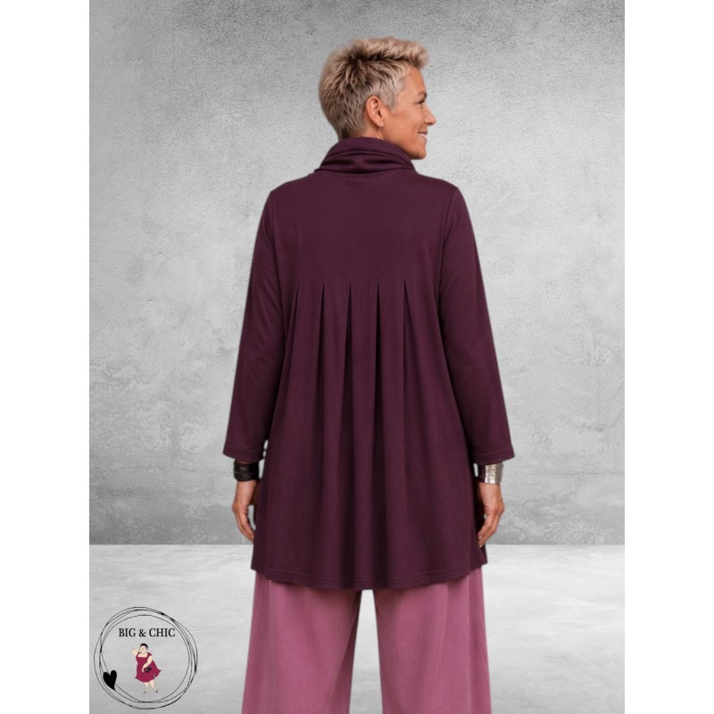 NOEN Tuniek Plooien Plum