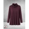 NOEN Tuniek Plooien Plum