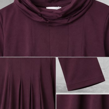 NOEN Tuniek Plooien Plum