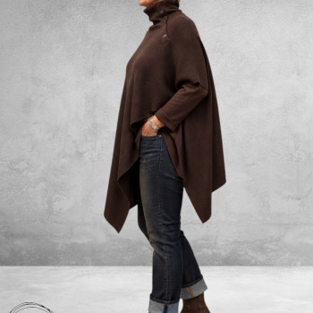 NOEN Poncho Trui Bruin