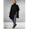 NOEN Poncho Trui Zwart
