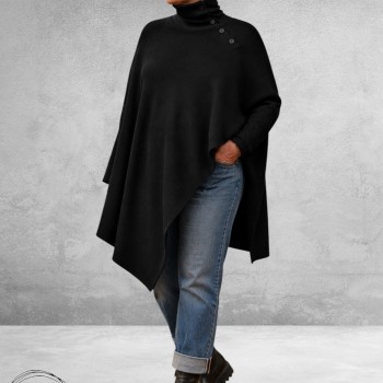 NOEN Poncho Trui Zwart