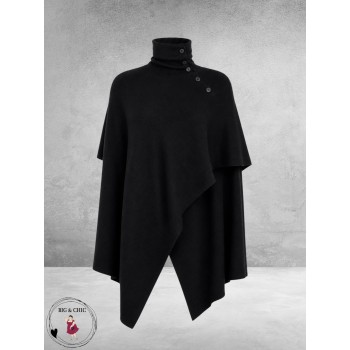 NOEN Poncho Trui Zwart